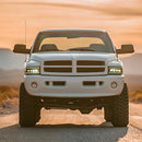 AlphaRex 94-01 Dodge Ram 1500/94-02 Ram 2500/3500 NOVA-Series LED Headlights Black