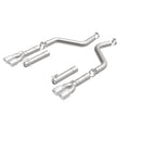 MagnaFlow Axle-Back, SS, 3in, Quad Split Rear 3.5 Tips 2015 Dodge Challenger incl SRT Hellcat