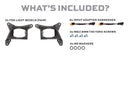 Morimoto 4Banger Fog Brackets: 19-21 Silverado 1500 / 21-23 HD (Set)