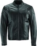 River Road Race Leather Jacket Black - Large
