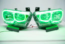 2011-2014 Dodge Charger Headlights - ORACLE Green LED Halo Kit Pre-Installed