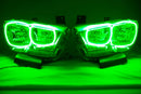 2011-2014 Dodge Charger Headlights - ORACLE Green LED Halo Kit Pre-Installed