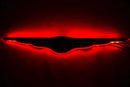 Gen I Chrysler Illuminated LED Rear Wing Emblem with red LEDs.