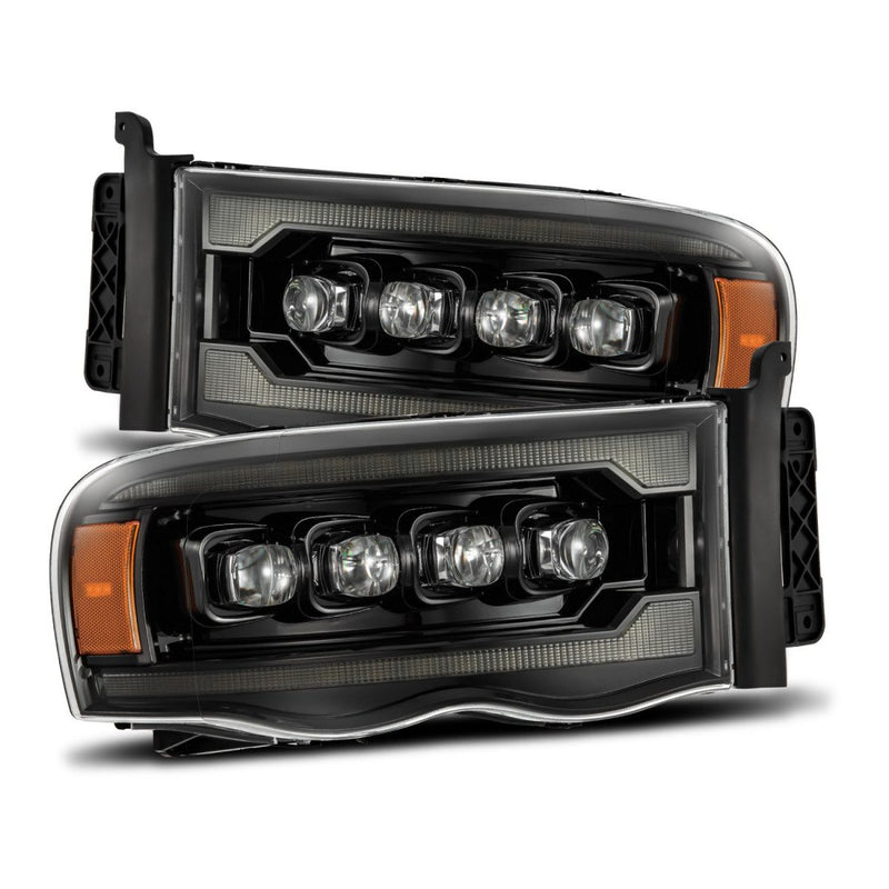 AlphaRex 02-05 Dodge Ram NOVA-Series LED Projector Headlights Alpha-Black