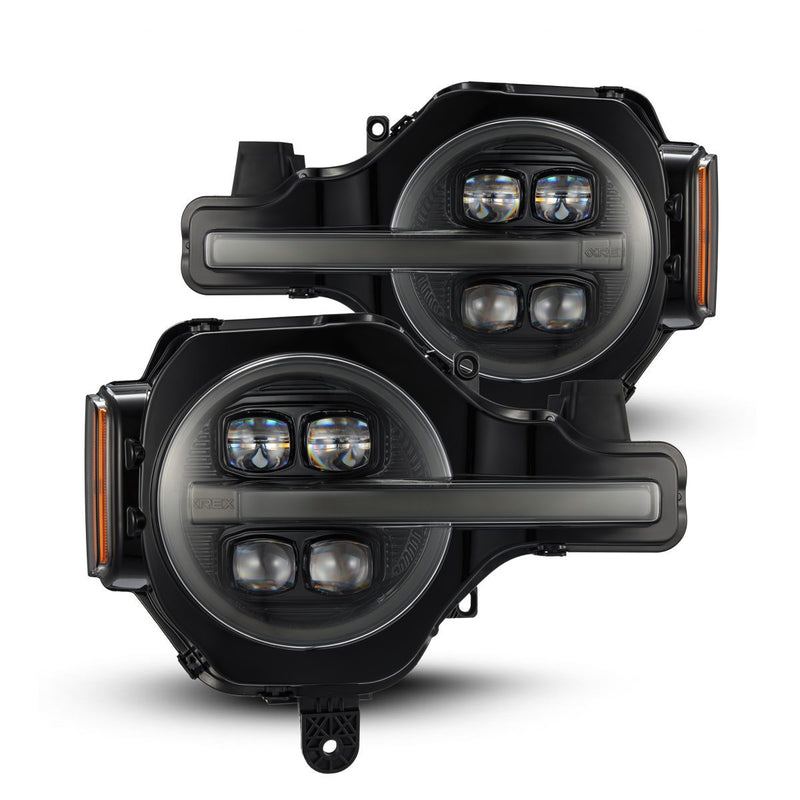 AlphaRex 21-23 Ford Bronco / 2022-23 Bronco Raptor NOVA-Series LED Projector Headlights Alpha-Black