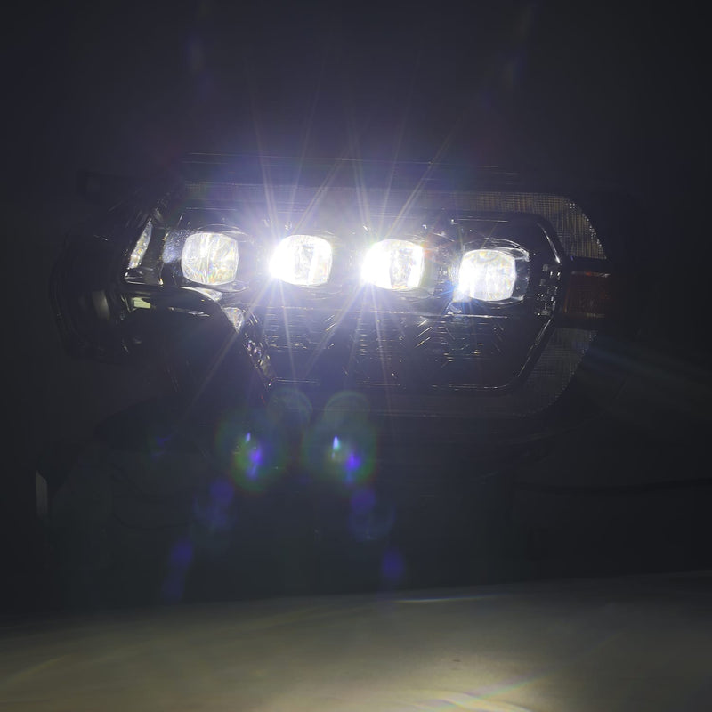 AlphaRex 12-15 Toyota Tacoma NOVA-Series LED Projector Headlights Black