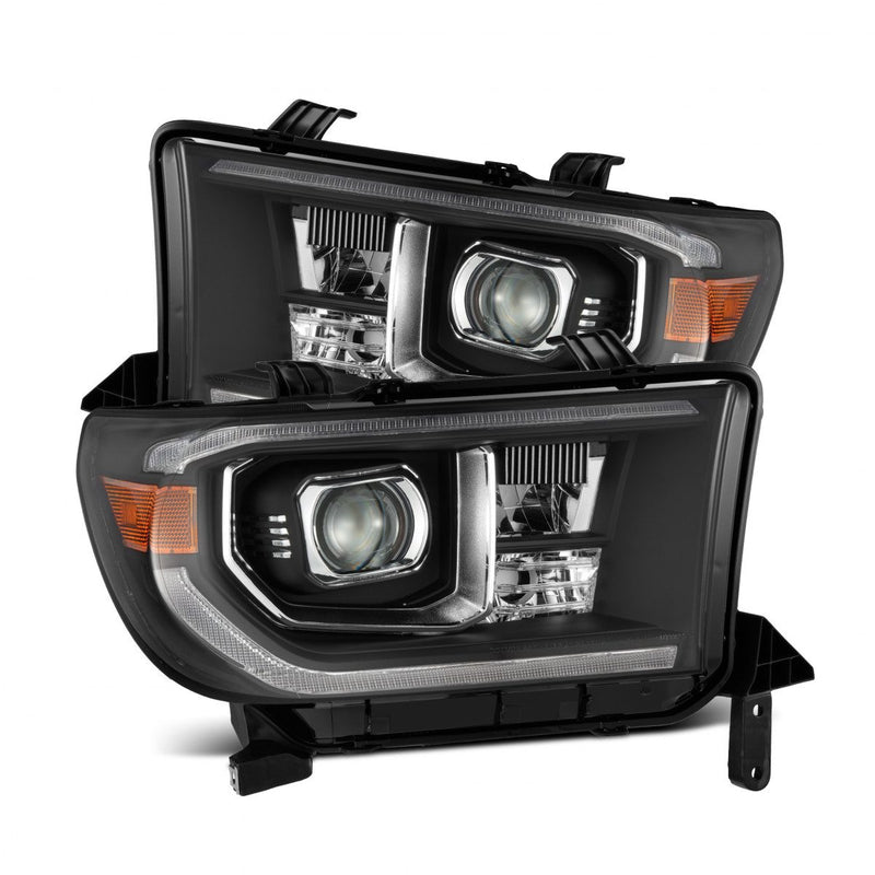 AlphaRex 07-13 Toyota Tundra/08-17 Toyota Sequoia MK II LUXX-Series LED Projector Headlights Black (With Level Adjuster)
