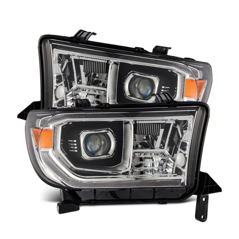 AlphaRex 07-13 Toyota Tundra/08-17 Toyota Sequoia MK II PRO-Series Halogen Projector Headlights Chrome (Without Level Adjuster)