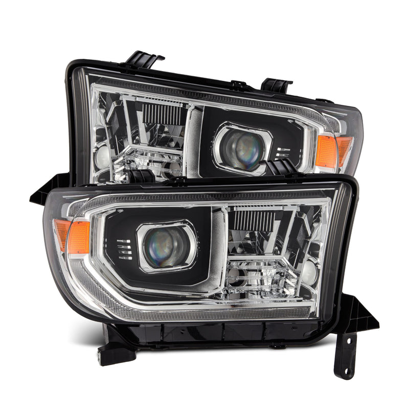 AlphaRex 07-13 Toyota Tundra/08-17 Toyota Sequoia MK II LUXX-Series LED Projector Headlights Chrome (With Level Adjuster)