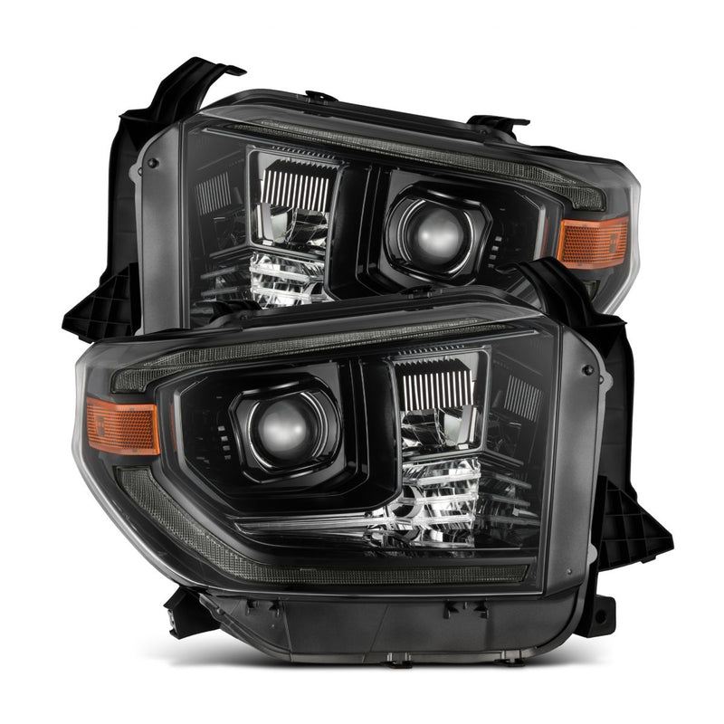 AlphaRex 14-21 Toyota Tundra MK II PRO-Series Halogen Projector Headlights Alpha-Black