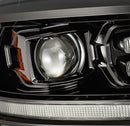 AlphaRex 09-18 Ram Truck LUXX-Series (5th Gen 2500 Style) LED Projector Headlights Alpha-Black