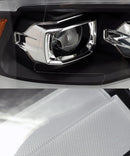 AlphaRex 09-18 Ram Truck LUXX-Series LED Projector Headlights Black