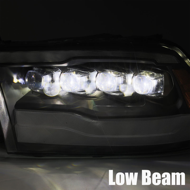 AlphaRex 09-18 Ram Truck NOVA-Series LED Projector Headlights Chrome