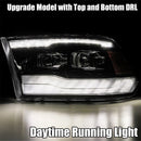 AlphaRex 09-18 Ram Truck LUXX-Series LED Projector Headlights Black
