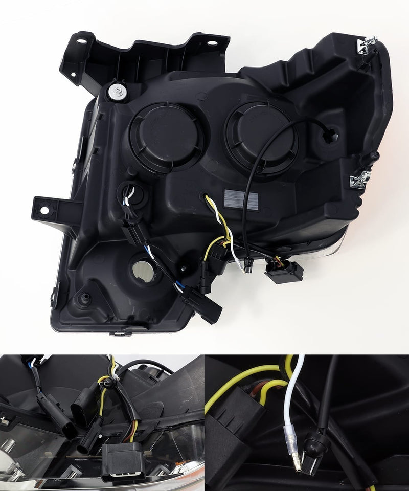 AlphaRex 09-14 Ford F150 LUXX-Series LED Projector Headlights Chrome