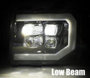 AlphaRex 07-13 GMC Sierra NOVA-Series LED Projector Headlights Jet Black