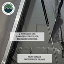 Overland Vehicle Systems HD Bushveld Cantilever Hard Shell Roof Top Tent Grey Body & Tan Rainfly