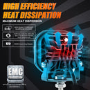 3 Inch 80W 9600LM LED Fog Lights Kit White/Yellow Beam for 2012-2022 Toyota Tacoma/ 2010-2022 Toyota 4Runner / 2014-2022 Toyota Tundra