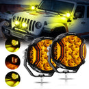 V-ULTRA Series | 5 Inch 172W LED Side Shooter Amber Pod Lights with Amber DRL