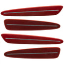 2005-2013 Chevrolet C6 Corvette Concept SMD Sidemarkers with crystal claret paint and clear lenses.