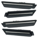 2010-2015 Chevrolet Camaro Concept SMD Sidemarker Set with cyber grey paint and clear lenses.