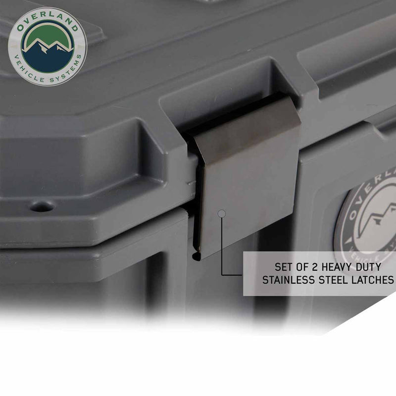 D.B.S. - Dark Grey 117 QT Dry Box With Drain and Bottle Opener