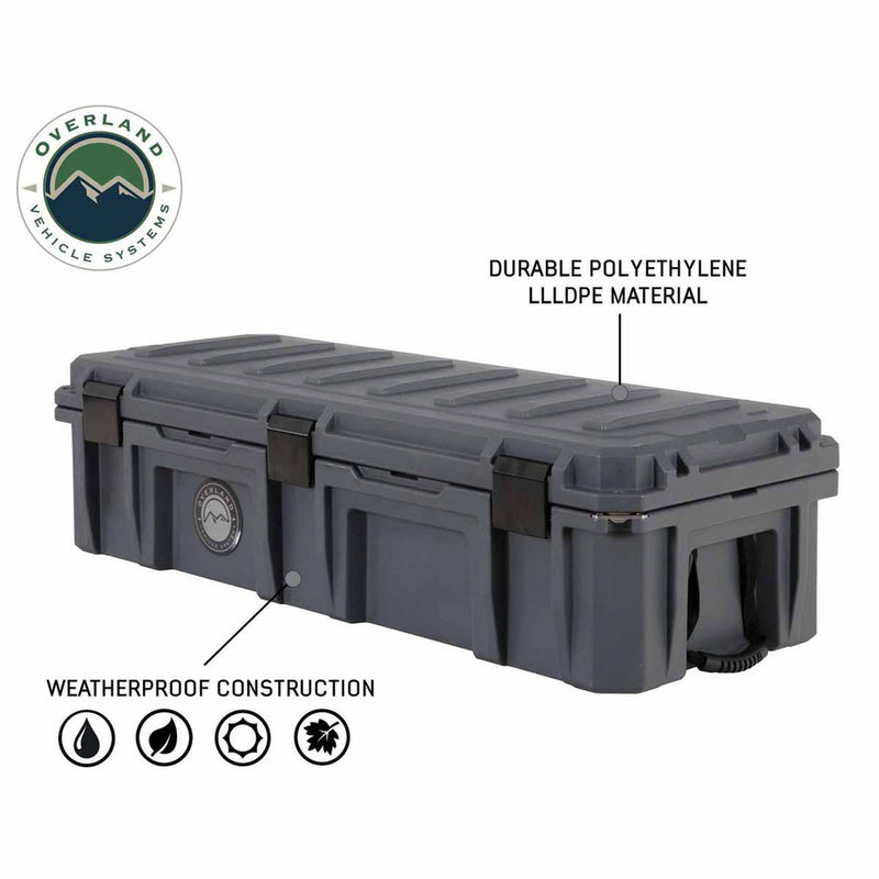 D.B.S. - Dark Grey 117 QT Dry Box With Drain and Bottle Opener