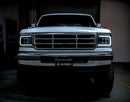 AlphaRex 92-96 Ford F-Series/Bronco NOVA-Series LED Projector Headlights Black