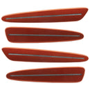 2005-2013 Chevrolet C6 Corvette Concept SMD Sidemarkers with daytona sunset orange paint and clear lenses.