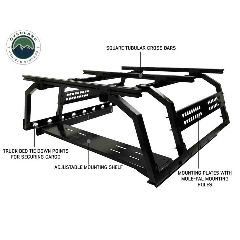 Overland Vehicle Systems Discovery Rack - Full Size Truck Short Bed Application