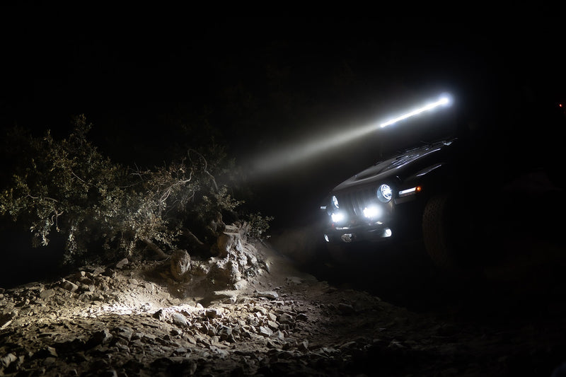Baja Designs Jeep JL/JT Rubicon Steel Bumper LED Light Kit LP4 w/Upfitter