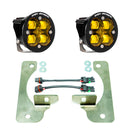 Baja Designs Jeep JL/JT Squadron-R SAE Fog Pocket Light Kit - Jeep 2020-2025 Gladiator; 2018-2025 Wrangler JL; NOTE: w/ OE Rubicon Bumper