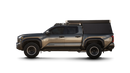 Side view of a 2024 Toyota Tacoma with a sherpa rainier shorty roof rack and bed cover.