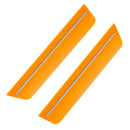 2011-2014 Dodge Charger Concept Sidemarker Rear Set with header orange paint and clear lenses.