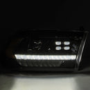 AlphaRex 09-18 Ram Truck LUXX-Series (5th Gen 2500 Style) LED Projector Headlights Alpha-Black