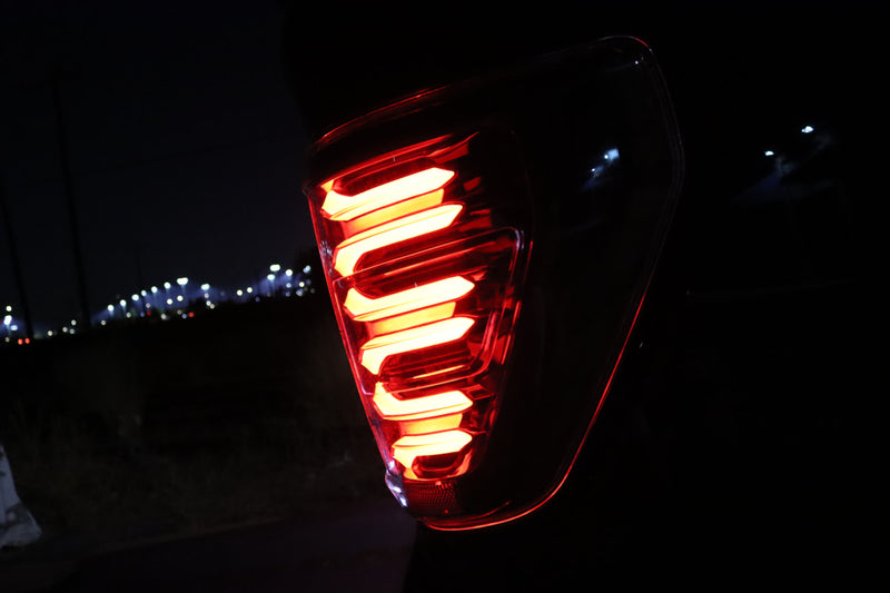AlphaRex 21-23 Ford F150 LUXX-Series LED Tail Lights Black