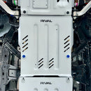 RIVAL Aluminum Transmission Skid Plate 2024-2025 Ford Ranger including XLT 2024-2025 Ford Ranger Raptor 2021-2025 Ford Bronco 4Door only