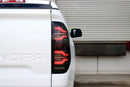 AlphaRex 14-21 Toyota Tundra LUXX-Series LED Tail Lights Black-Red