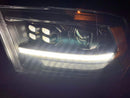 AlphaRex 09-18 Ram Truck LUXX-Series (5th Gen 2500 Style) LED Projector Headlights Black