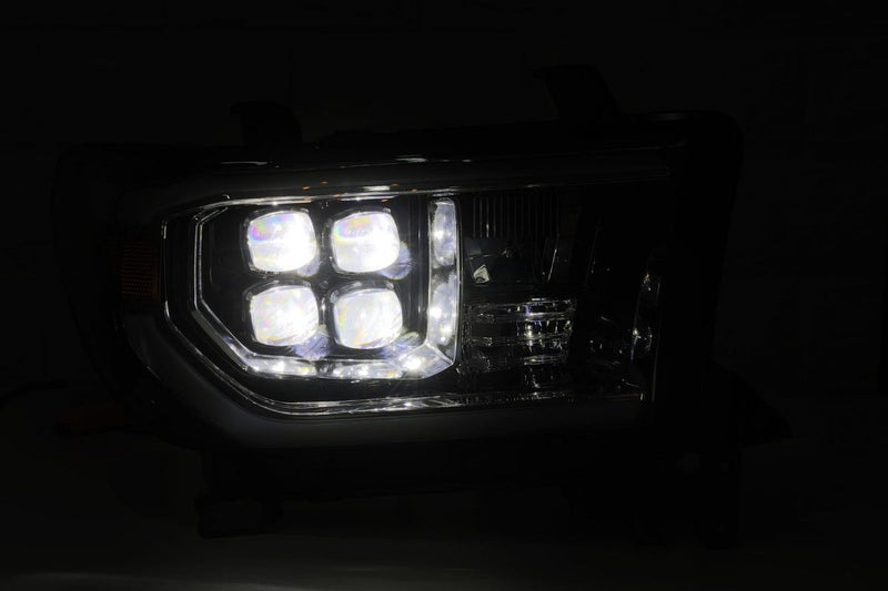 AlphaRex 07-13 Toyota Tundra/08-17 Sequoia NOVA-Series LED Projector Headlights Jet Black (With Level Adjuster)