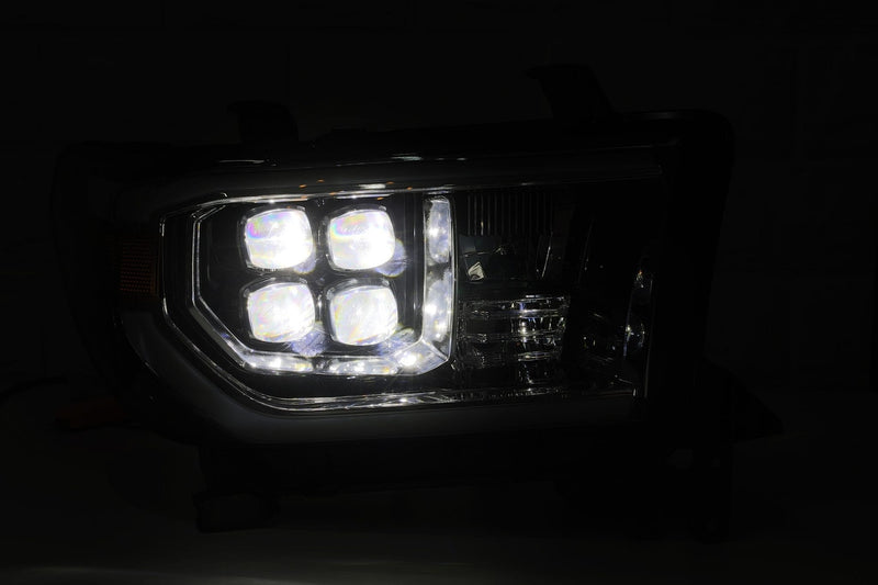 AlphaRex 07-13 Toyota Tundra/08-17 Sequoia NOVA-Series LED Projector Headlights Black (With Level Adjuster)