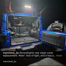 Rear view of a Jeep Wrangler JL with Cargo LED Light Module installed.
