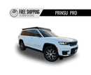 2021-2025 Jeep Grand Cherokee SUV with a prinsu pro roof rack on a white background, featuring 'Prinsu Pro' and 'Free Shipping' text.