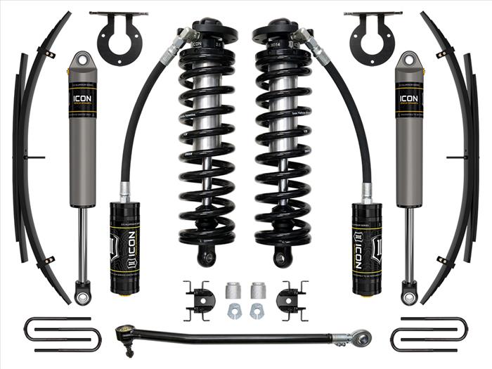 ICON 2017-2023 Ford F-250/F-350 Super Duty 4WD, 2.5-3" Lift, Stage 2 Coilover System W/ Expansion Packs