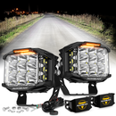 V-MAX Series | 5 Inch 168W 16440LM Combo Beam Side Shooter LED Square Pod Lights with Amber DRL