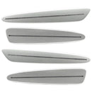 2005-2013 Chevrolet C6 Corvette Concept SMD Sidemarkers with light tarnished silver metallic paint and clear lenses.