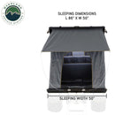 Overland Vehicle Systems HD Mamba Clam Shell Aluminum Hard Shell Roof Top Tent, Grey Body & Green Trim
