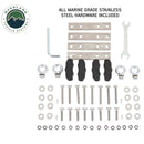 Overland Vehicle Systems HD Mamba Clam Shell Aluminum Hard Shell Roof Top Tent, Grey Body & Green Trim