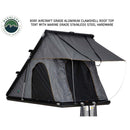 Overland Vehicle Systems HD Mamba Clam Shell Aluminum Hard Shell Roof Top Tent, Grey Body & Green Trim