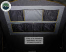 Overland Vehicle Systems HD Mamba Clam Shell Aluminum Hard Shell Roof Top Tent, Grey Body & Green Trim